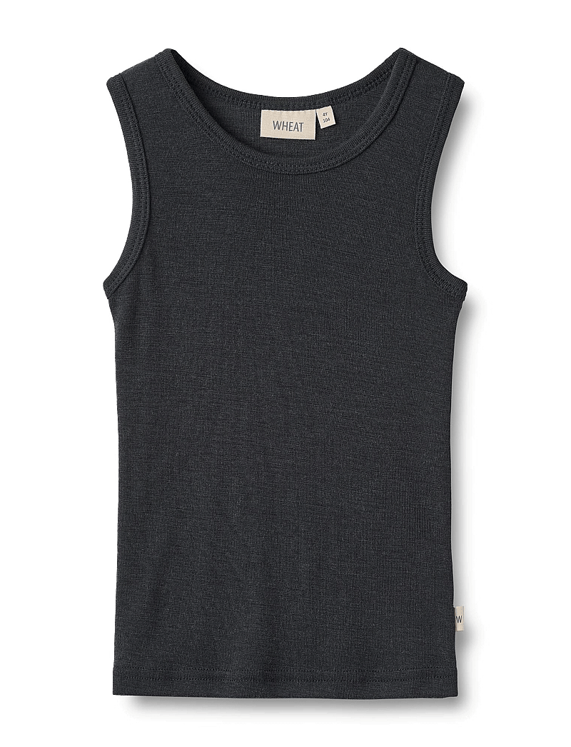 Wheat - Wool Singlet Iggy - linnen - navy - 0