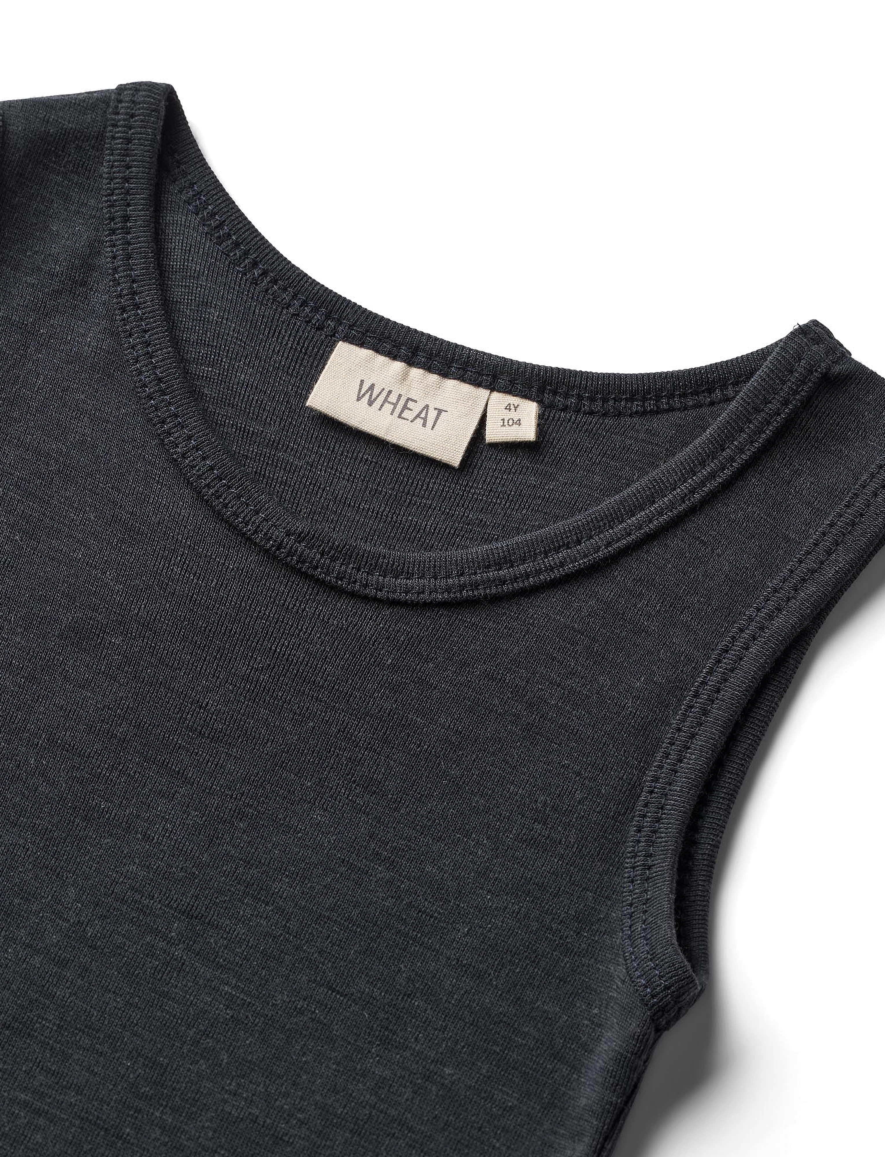 Wheat - Wool Singlet Iggy - varrukateta - navy - 2