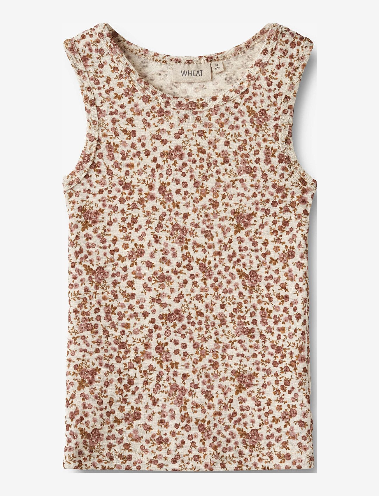 Wheat - Wool Singlet Iggy - Õlapaeltega topid - rose flowers - 0