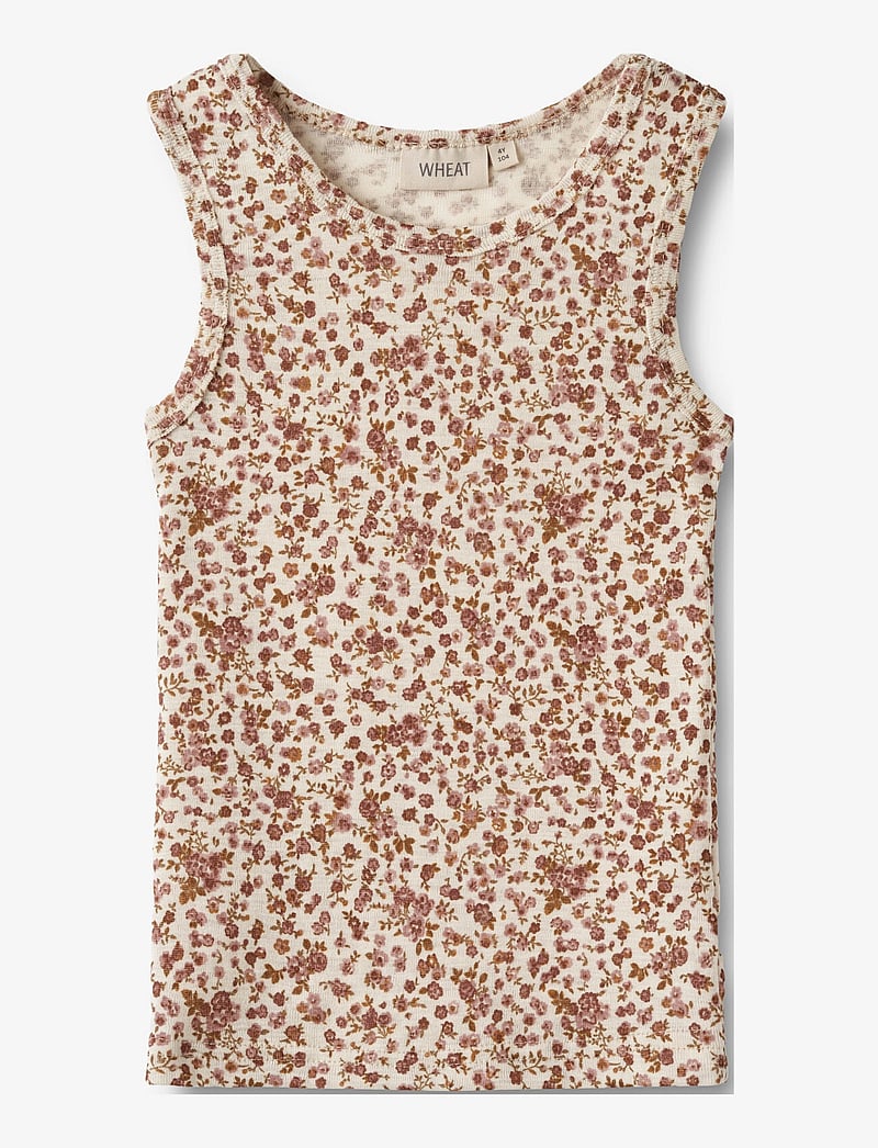 Wheat - Wool Singlet Iggy - Õlapaeltega topid - rose flowers - 0