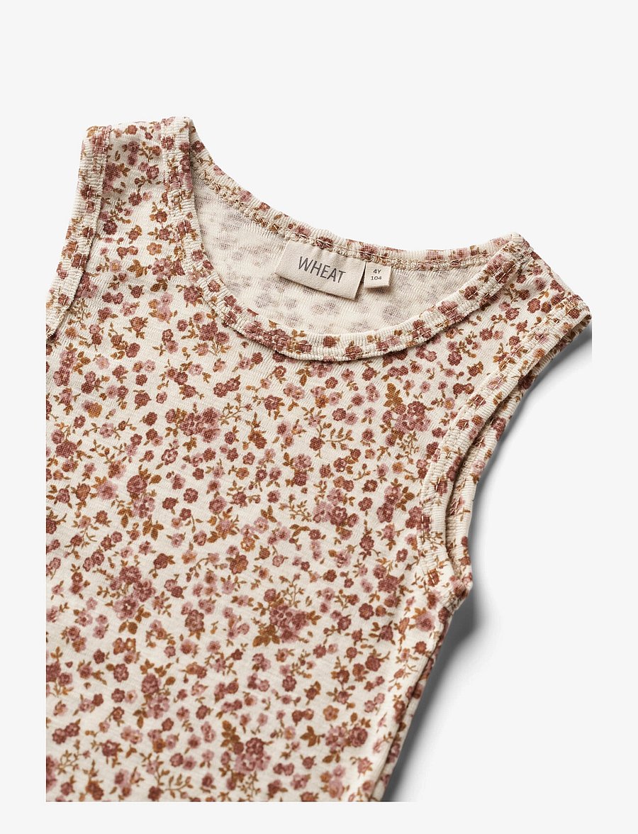 Wheat - Wool Singlet Iggy - tanktops - rose flowers - 2