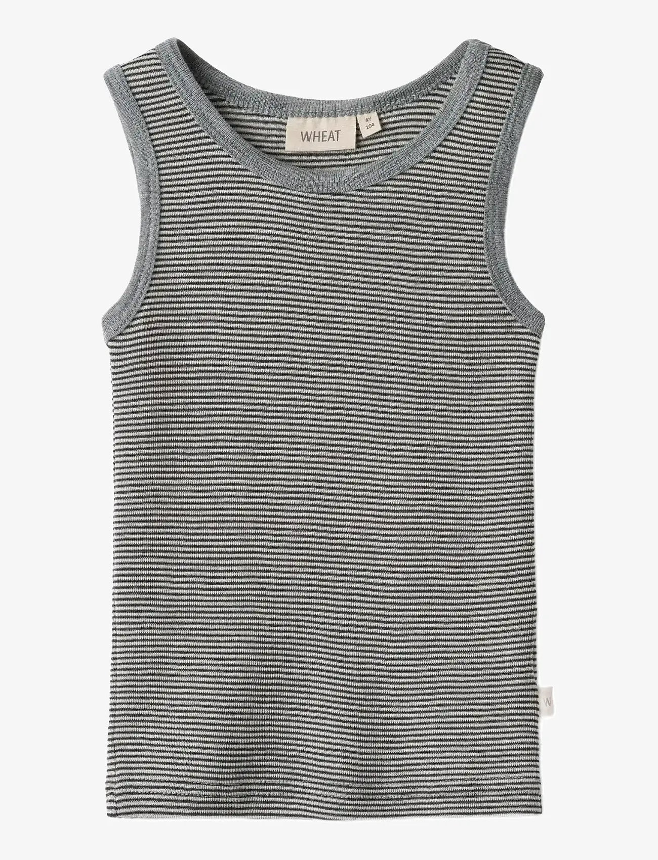 Wheat - Wool Singlet Iggy - Ärmellose - navy stripe - 0