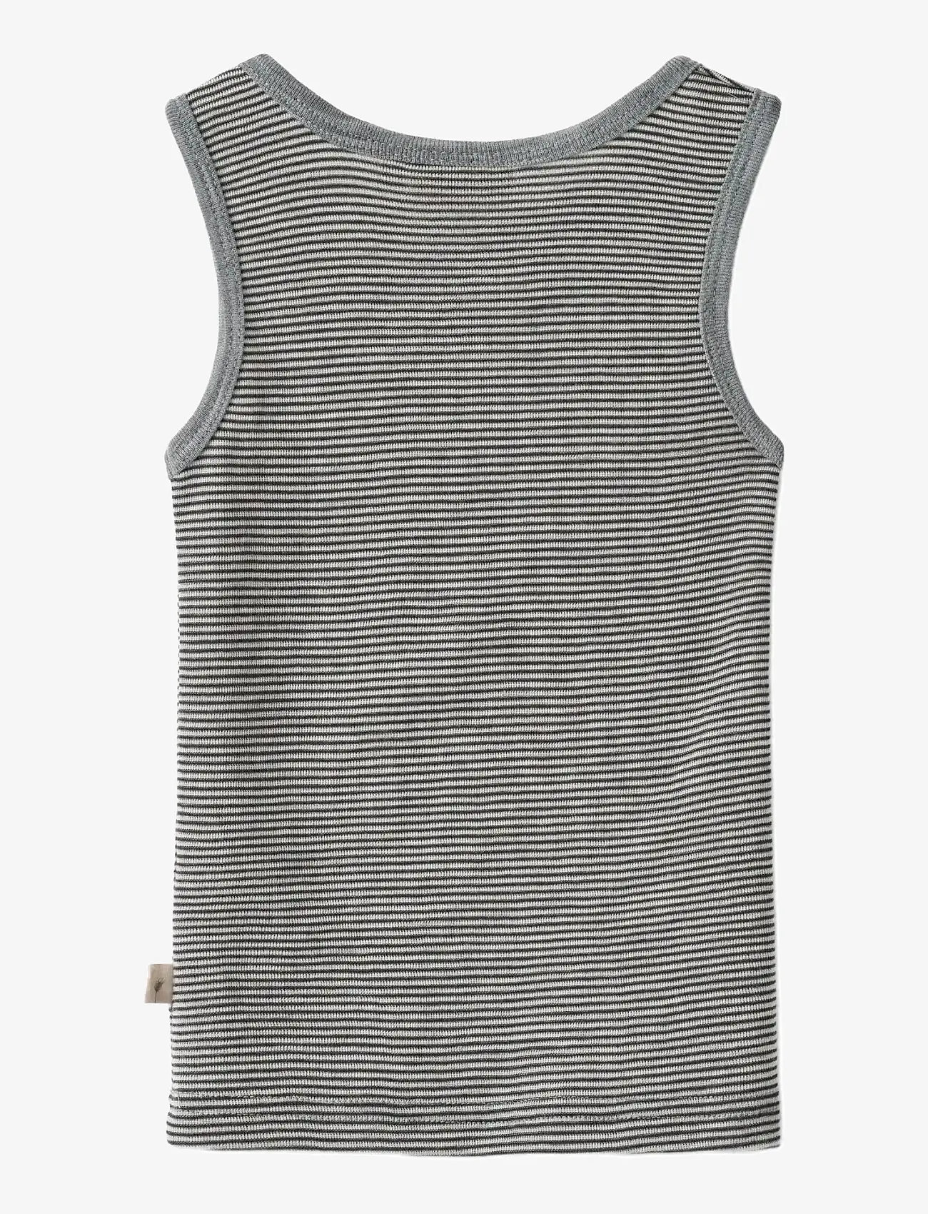 Wheat - Wool Singlet Iggy - Ärmellose - navy stripe - 1