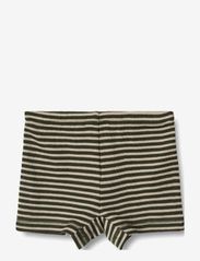 Wheat - Wool Tights Avalon - underpants - green stripe - 1