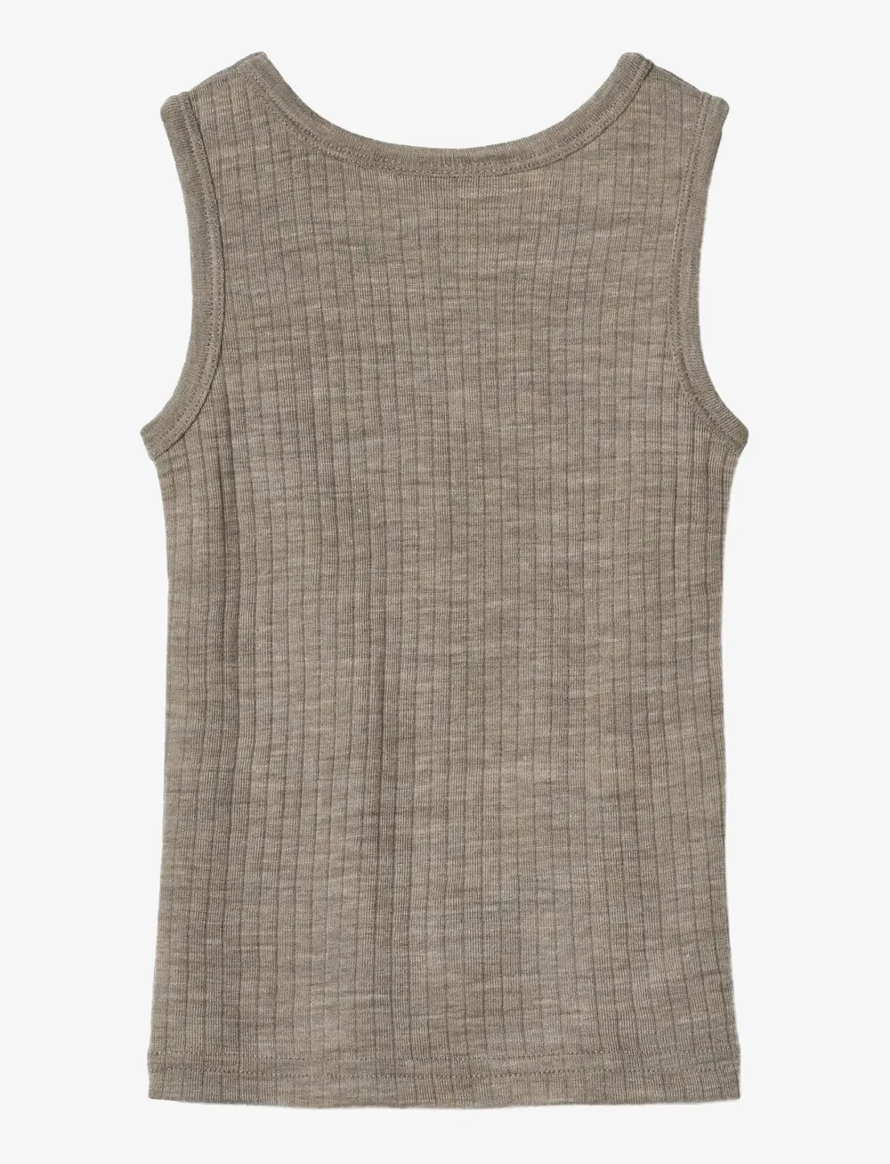 Wheat - Wool Silk Singlet Iggy - linnen - khaki melange - 1