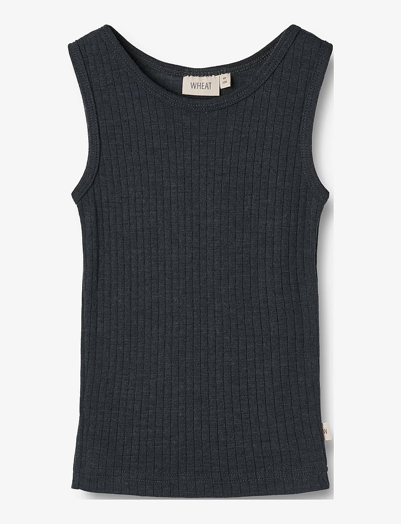 Wheat - Wool Silk Singlet Iggy - Ærmeløs undertrøje - navy - 0
