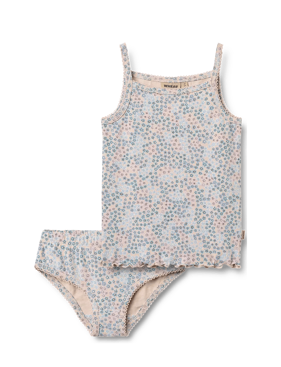 Wheat - Underwear Havanna - underklädesset - powder blue flowers - 0