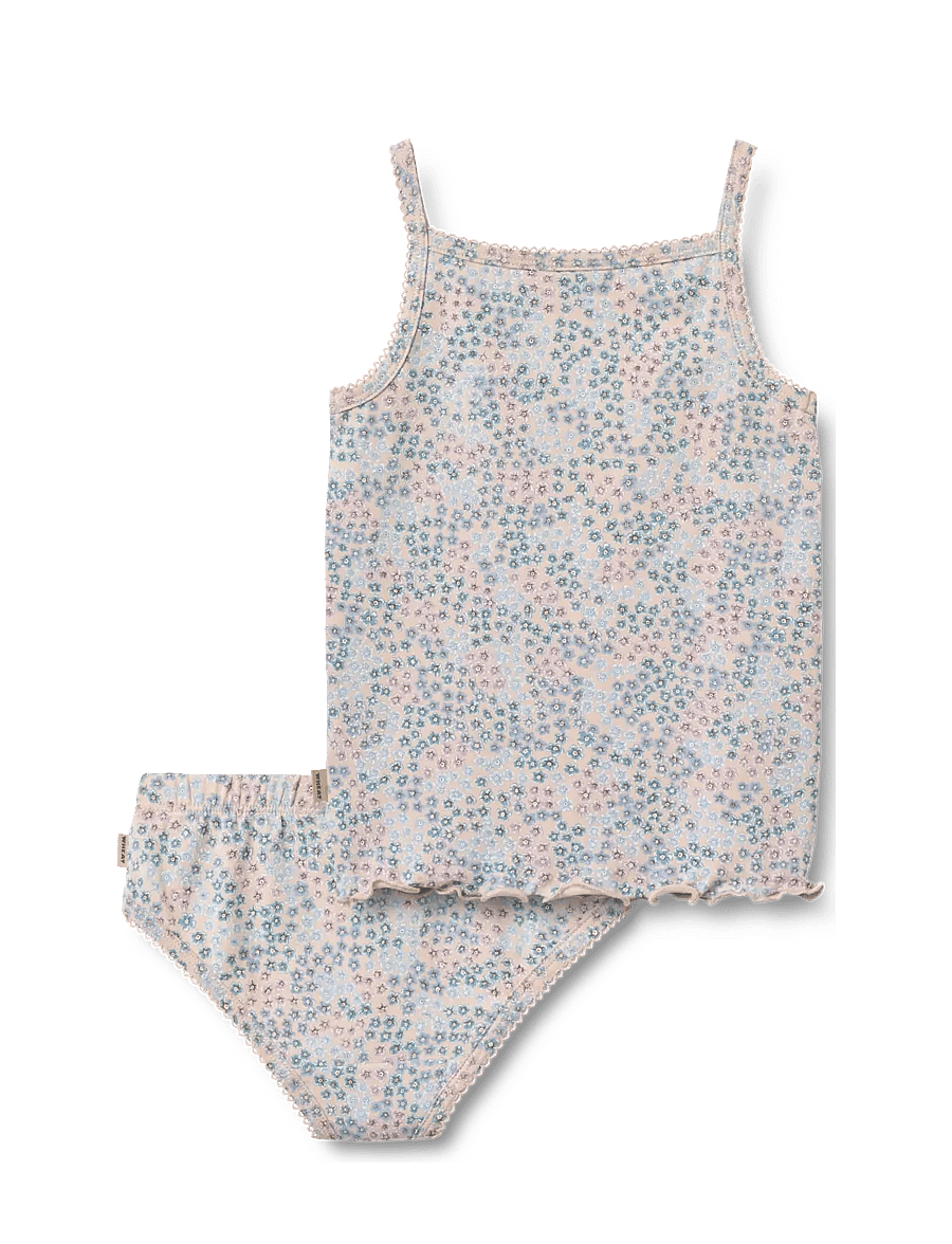 Wheat - Underwear Havanna - underklädesset - powder blue flowers - 1