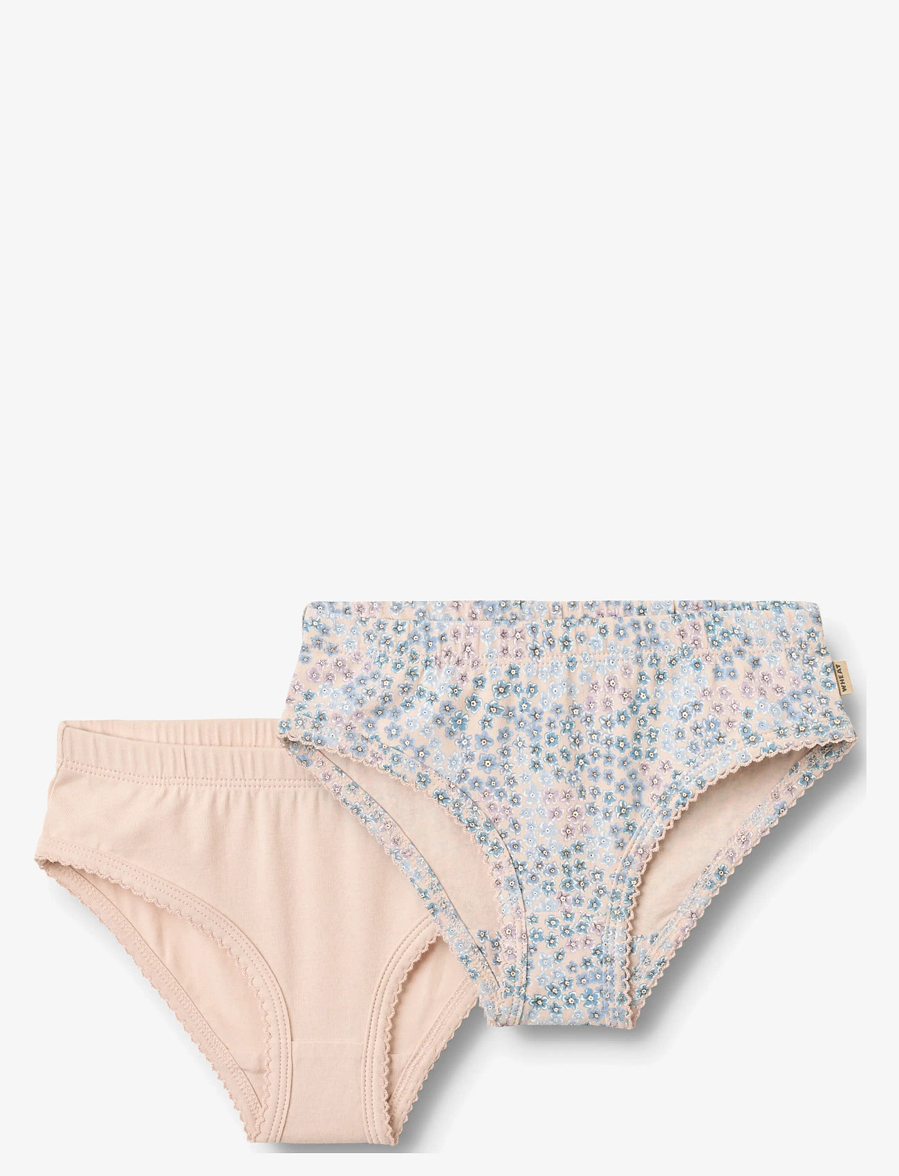 Wheat - 2 Briefs Havanna - panties - powder blue flowers - 0