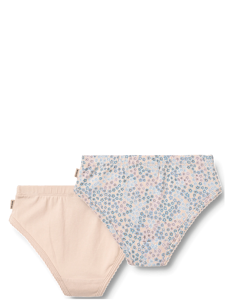 Wheat - 2 Briefs Havanna - panties - powder blue flowers - 1