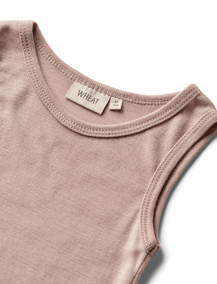 Wheat - Wool Singlet Iggy - dry rose - 2