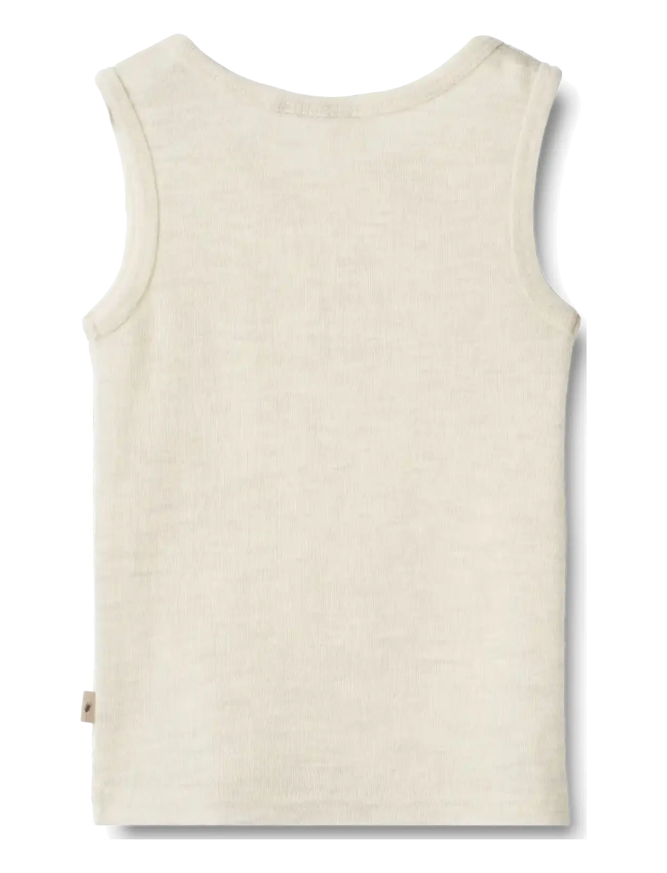 Wheat - Wool Singlet Iggy - underställströjor - eggshell melange - 1