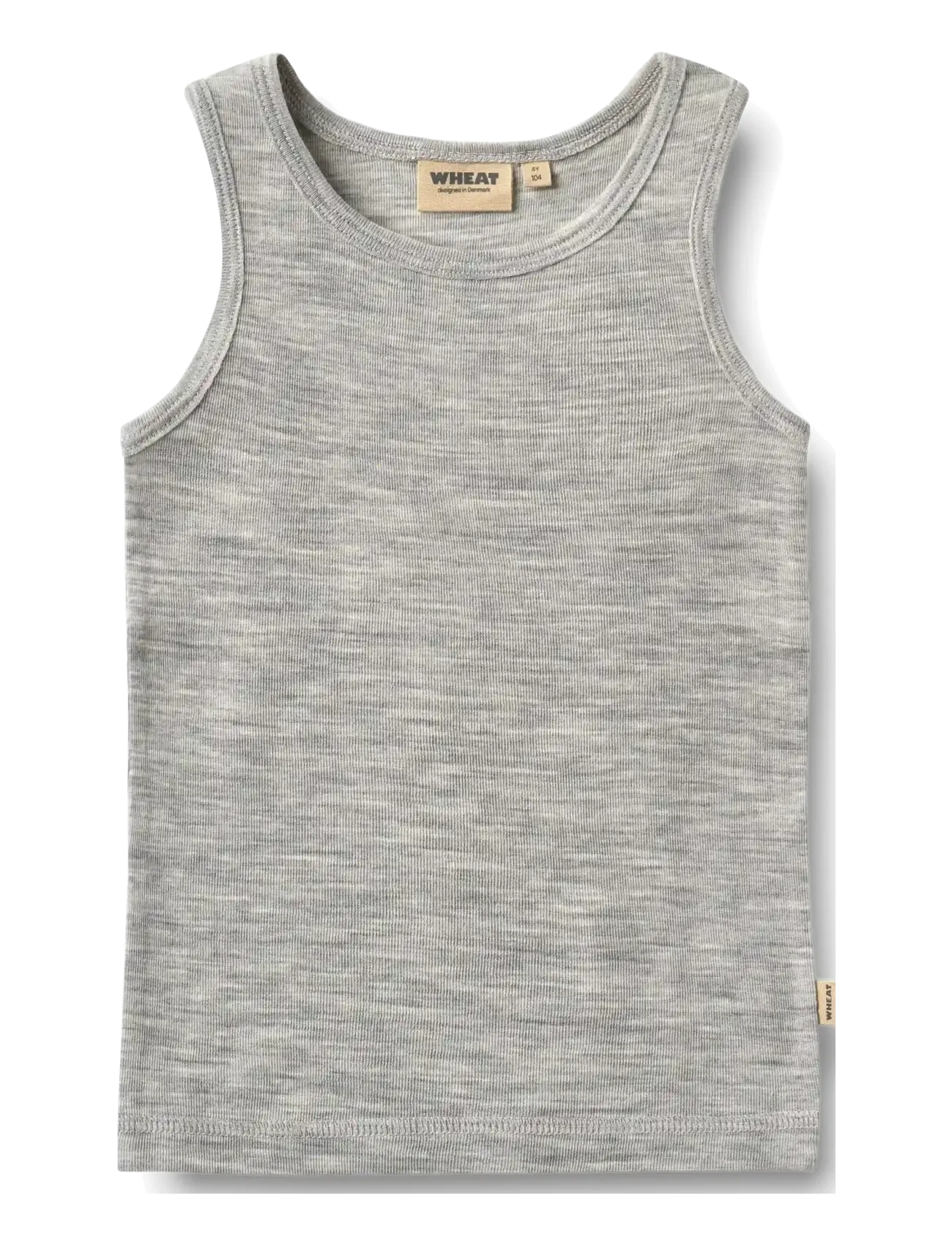 Wheat Wool Singlet Iggy - Utomhuslekar - MELANGE GREY / grey