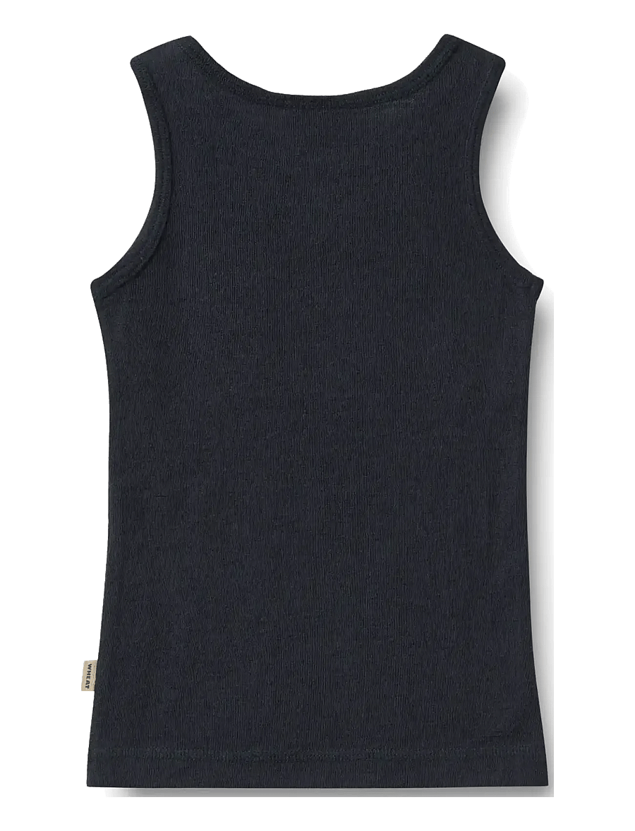 Wheat - Wool Singlet Iggy - underställströjor - navy - 1