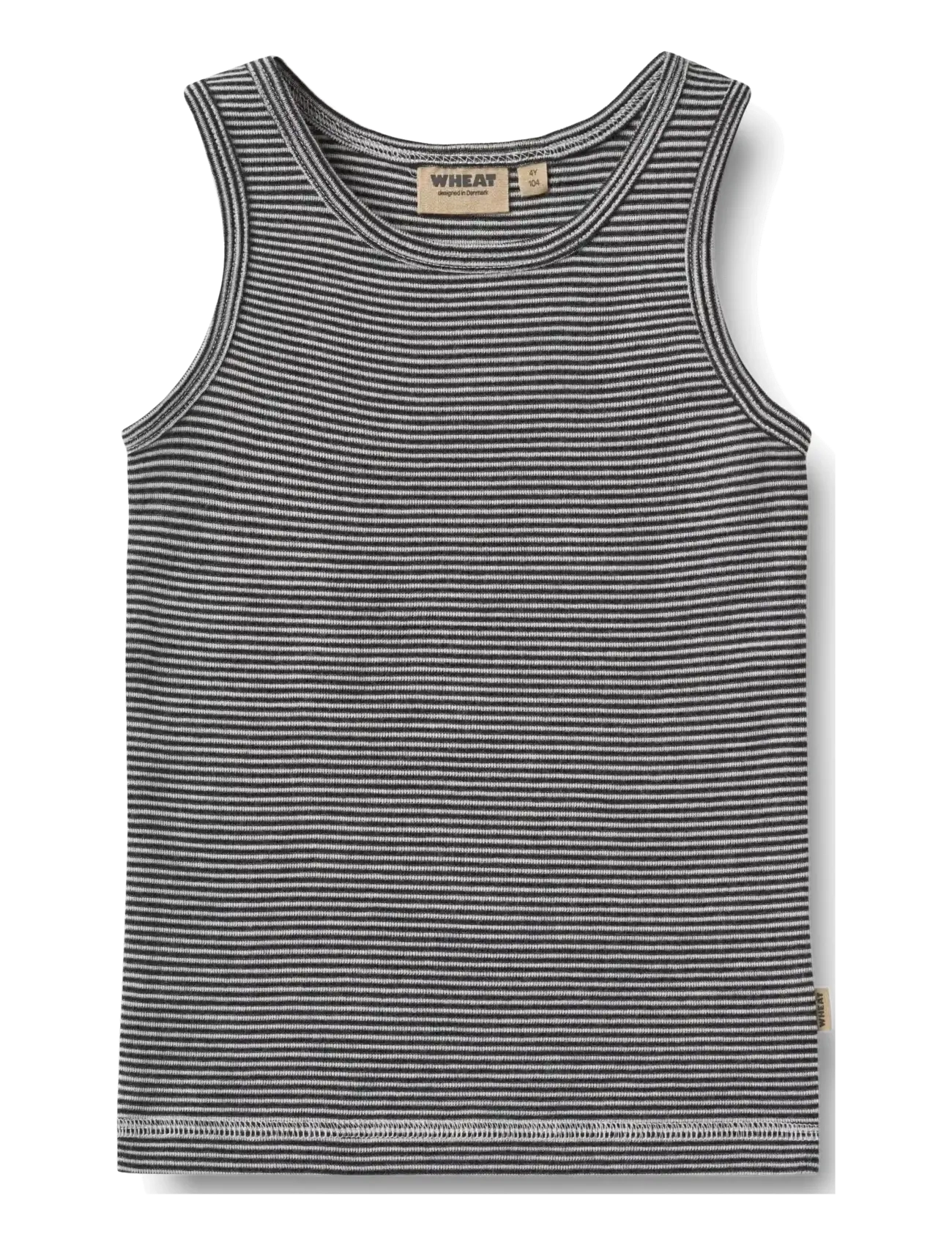 Wheat Wool Singlet Iggy - Teismelised 140-176 - NAVY STRIPE / navy