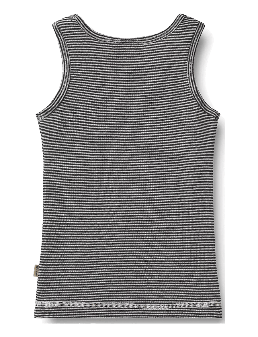 Wheat - Wool Singlet Iggy - topid - navy stripe - 1