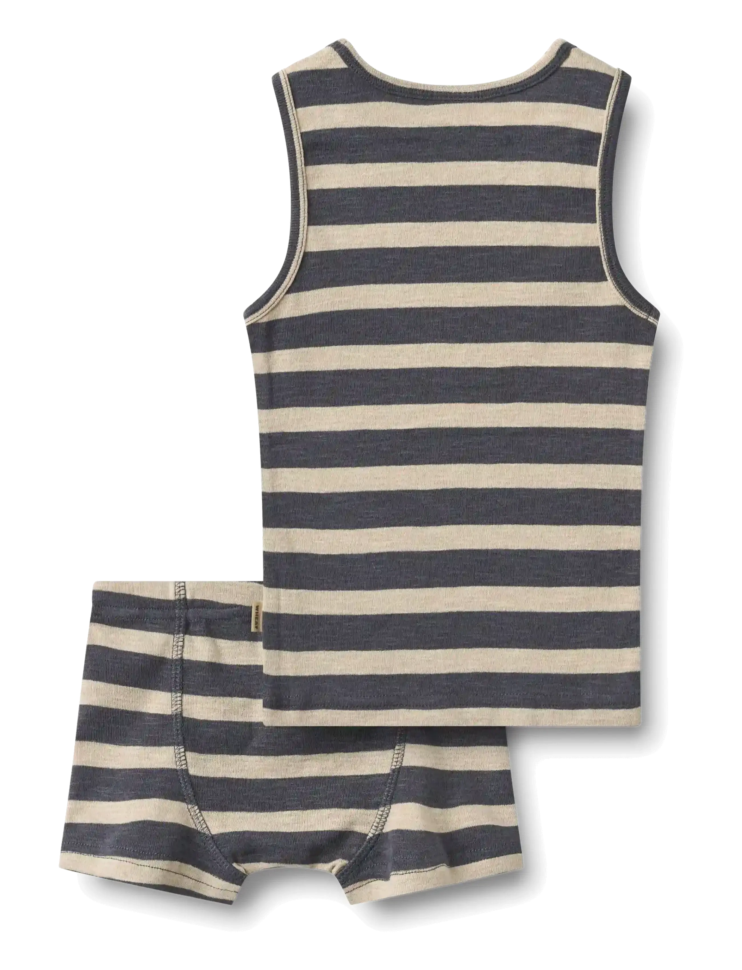 Wheat - Underwear Louis - greyblue stripe - 1