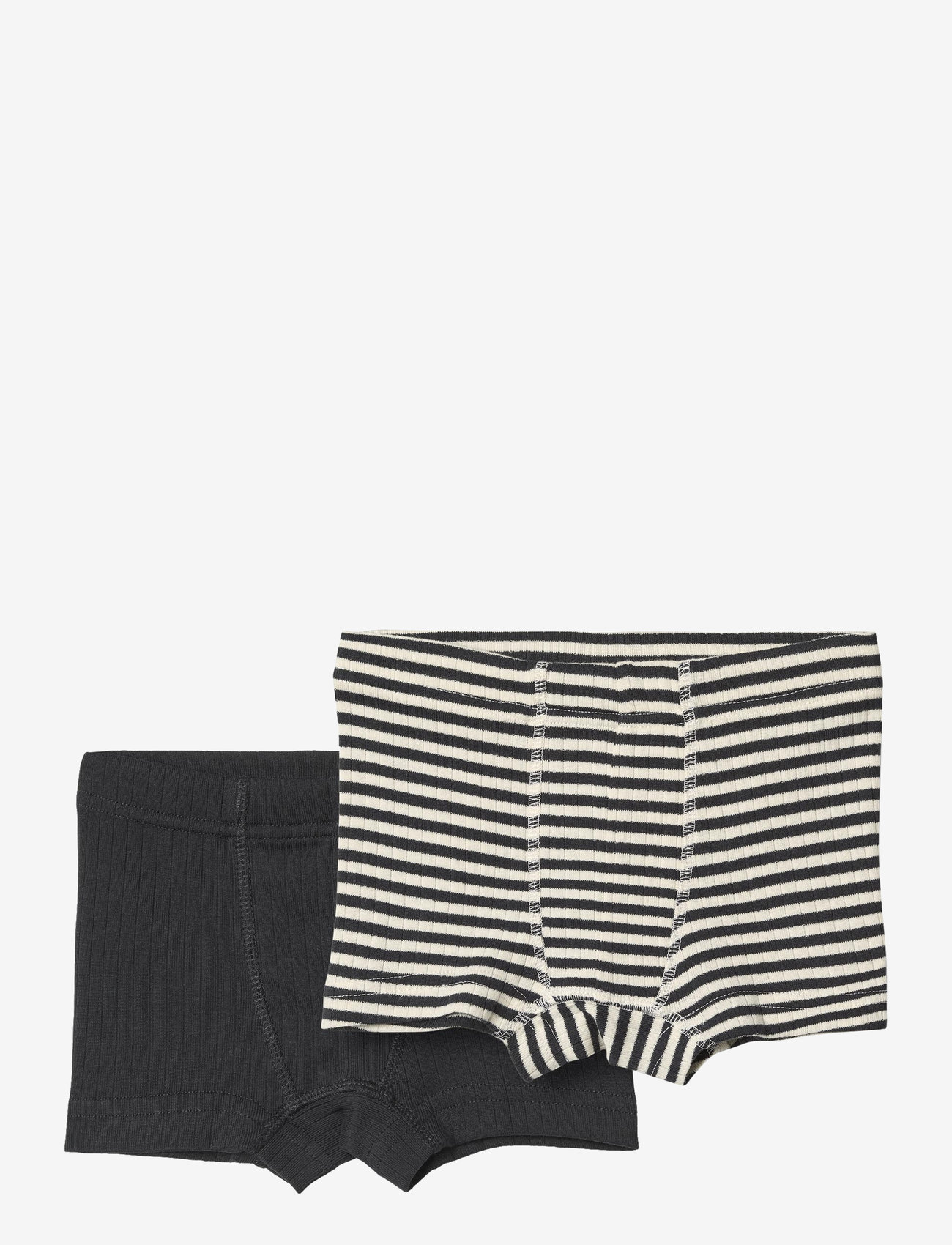 Wheat - 2 Boxer Shorts Louis - navy rib stripe - 0