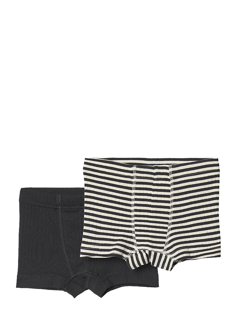 Wheat - 2 Boxershorts Louis - nærbuxur - navy rib stripe - 0