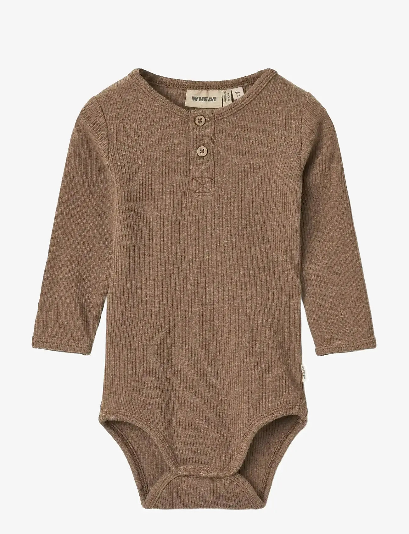 Wheat - Body L/S Benny - long-sleeved - coffee melange - 0