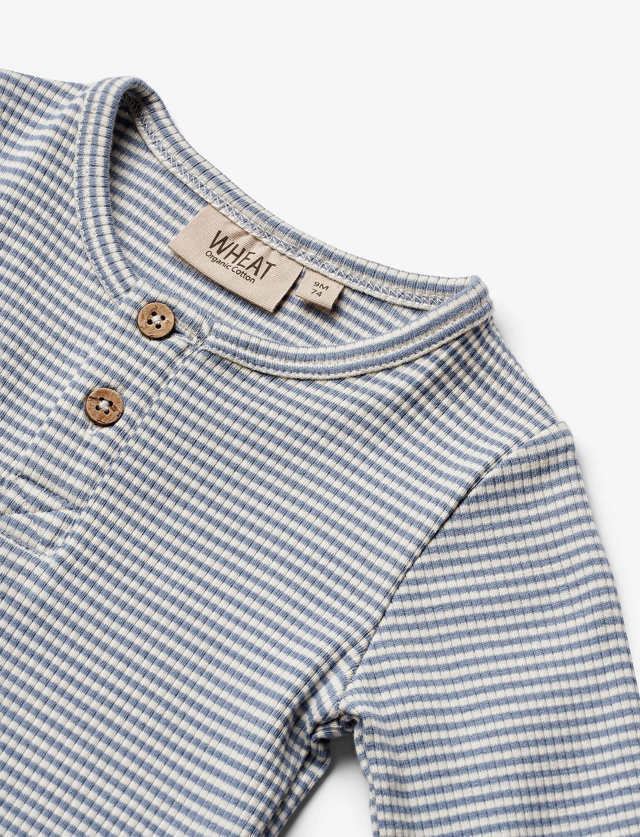 Wheat - Body L/S Benny - blue stripe - 2