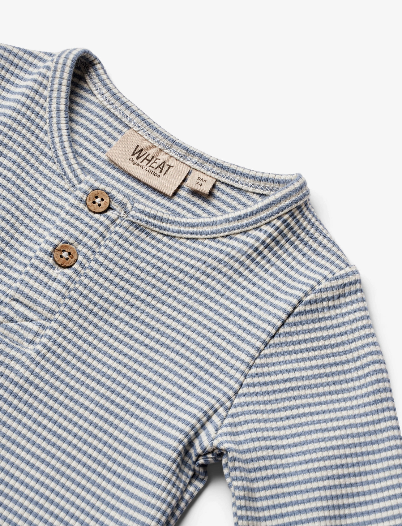 Wheat - Body L/S Benny - blue stripe - 2