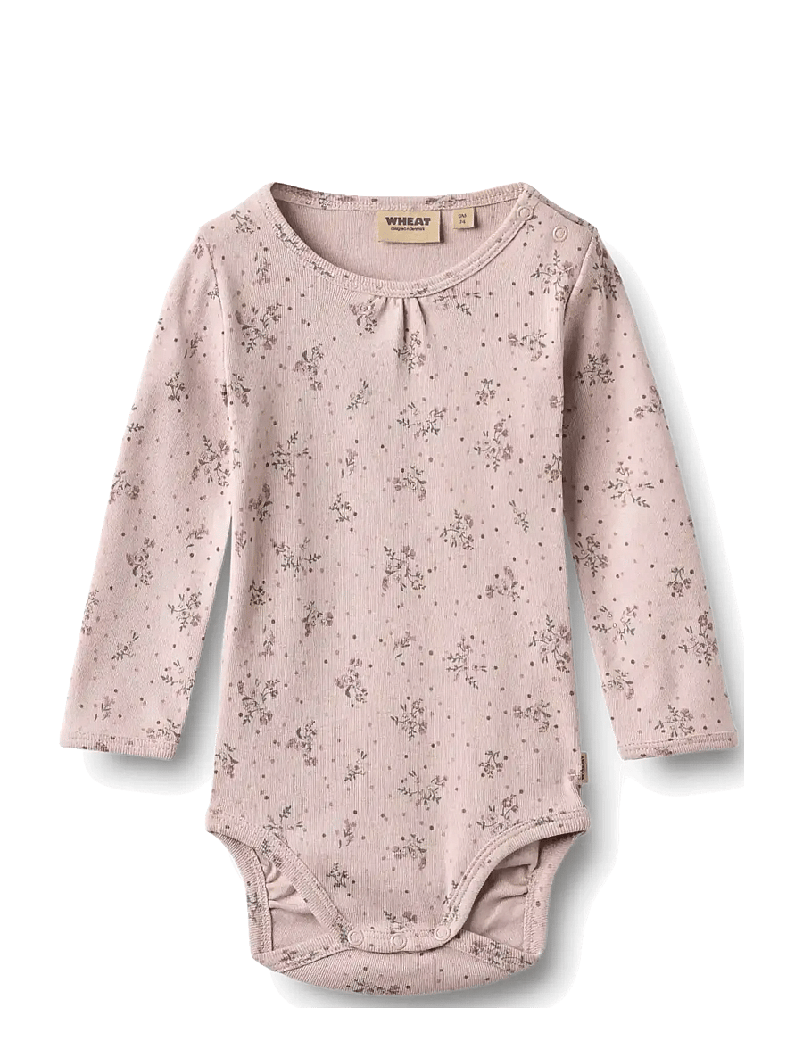 Wheat - Body L/S Roselinde - lilac flowers - 0
