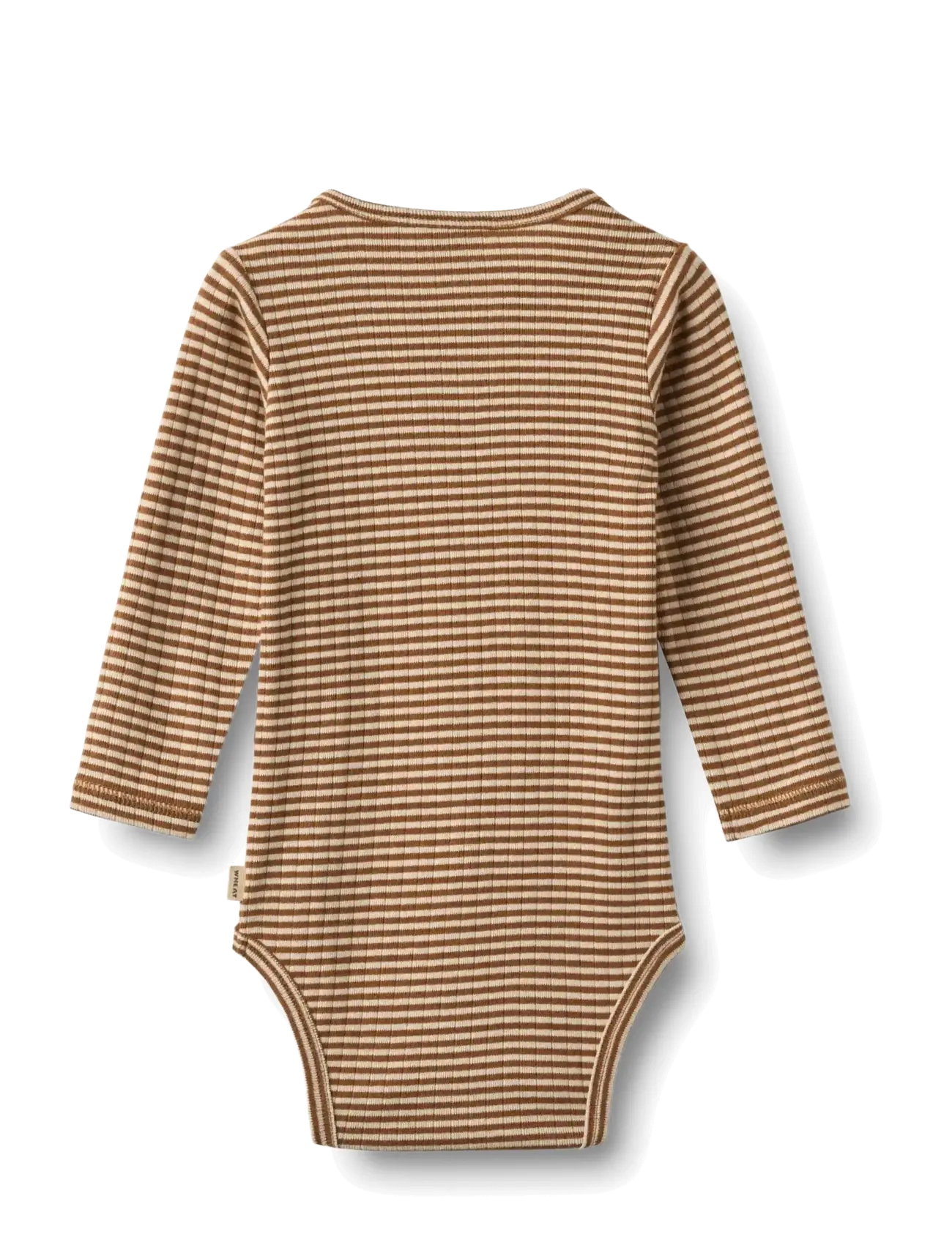 Wheat - Body L/S Freddie - pikkade varrukatega bodid - warm hazel stripe - 1
