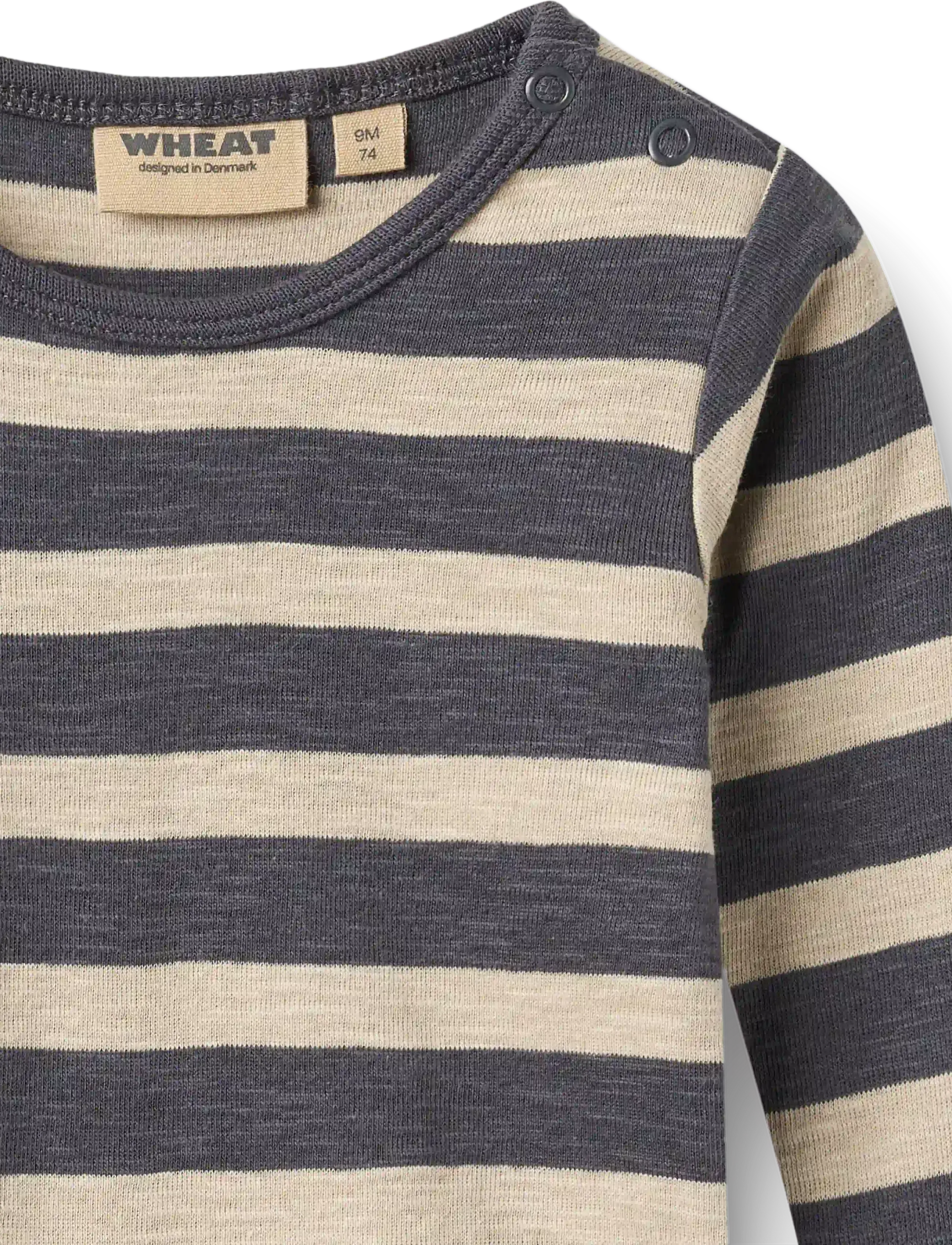 Wheat - Body L/S Freddie - greyblue stripe - 2