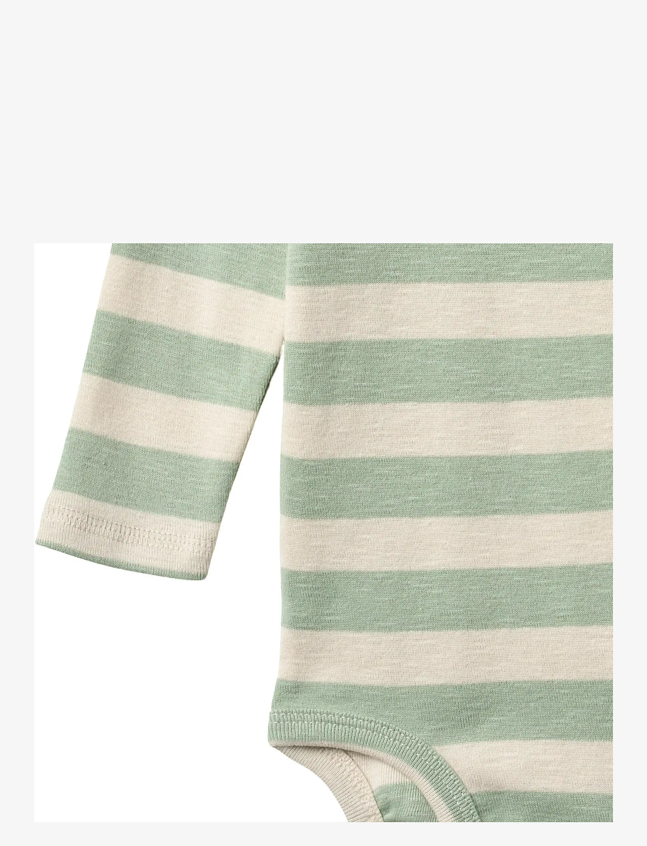 Wheat - Body L/S Freddie - pikkade varrukatega bodid - mint stripe - 2