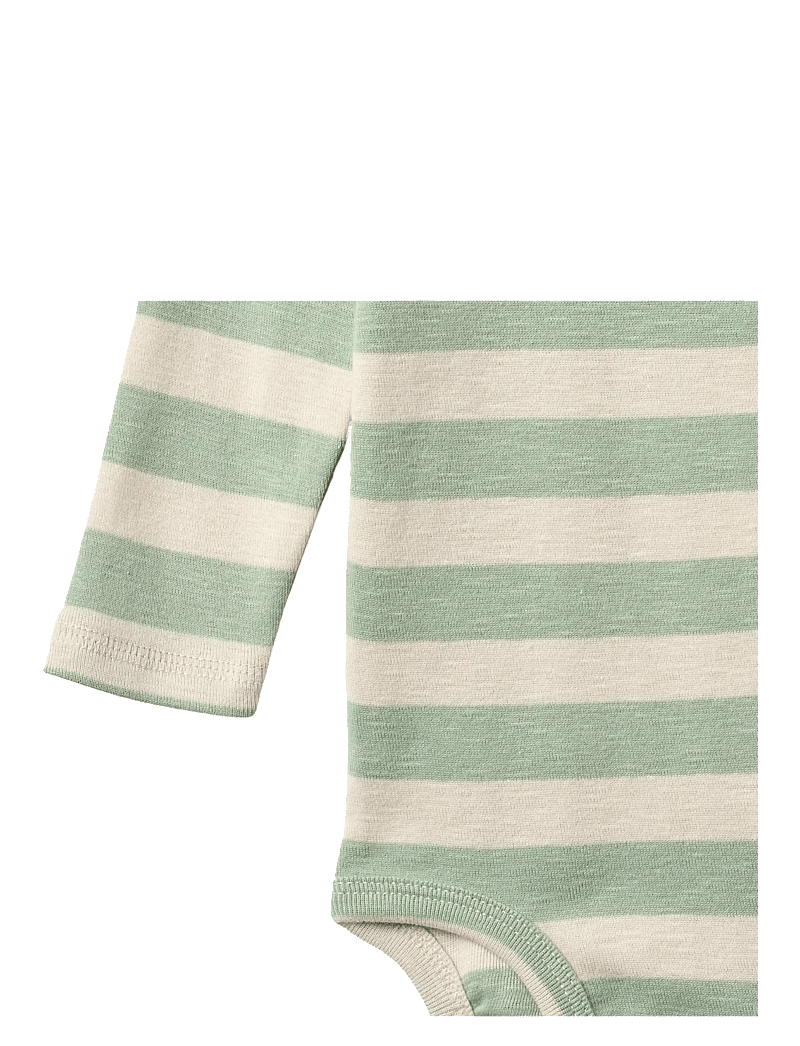 Wheat - Body L/S Freddie - pikkade varrukatega bodid - mint stripe - 2