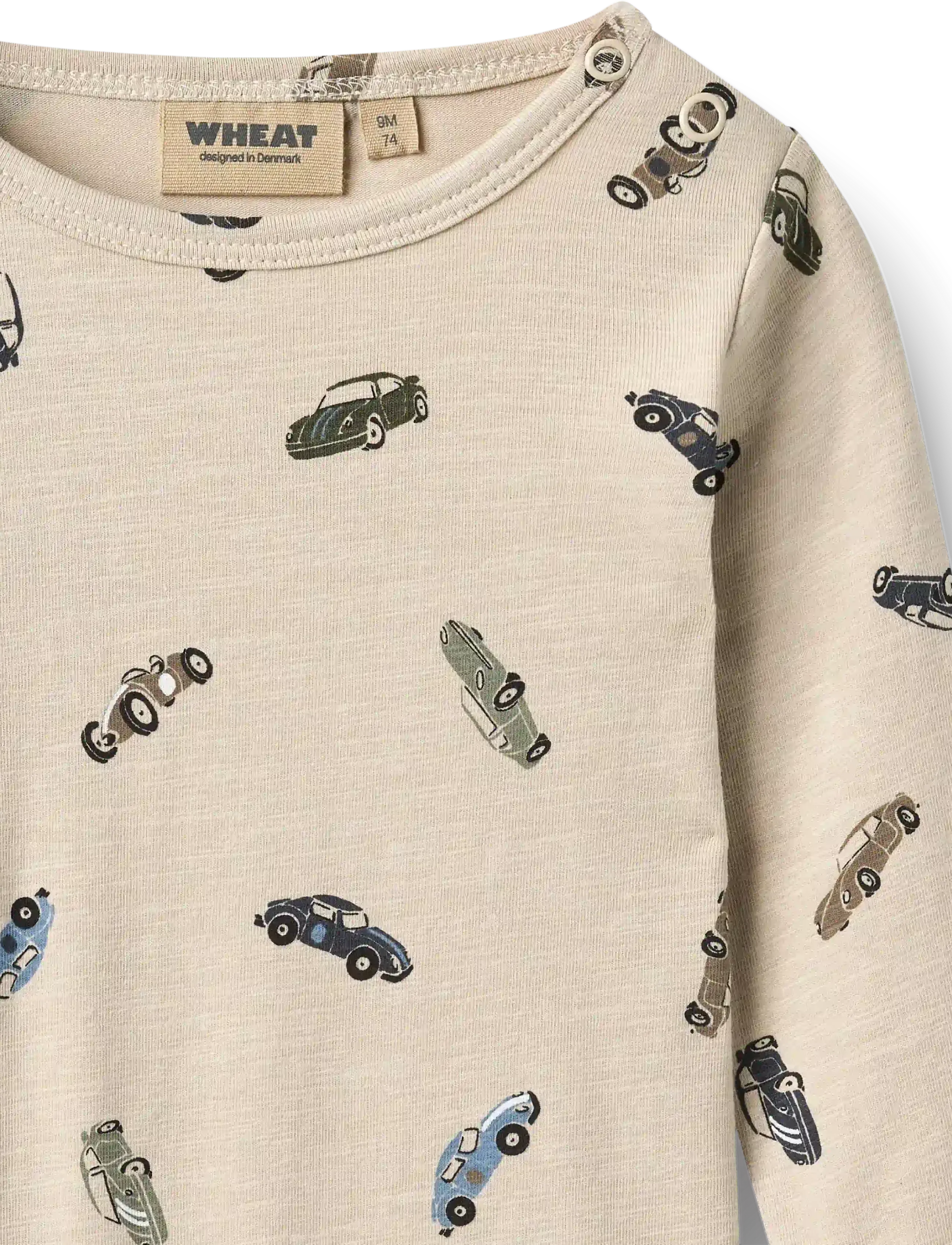 Wheat - Body L/S Freddie - langärmelige bodys - cars - 2