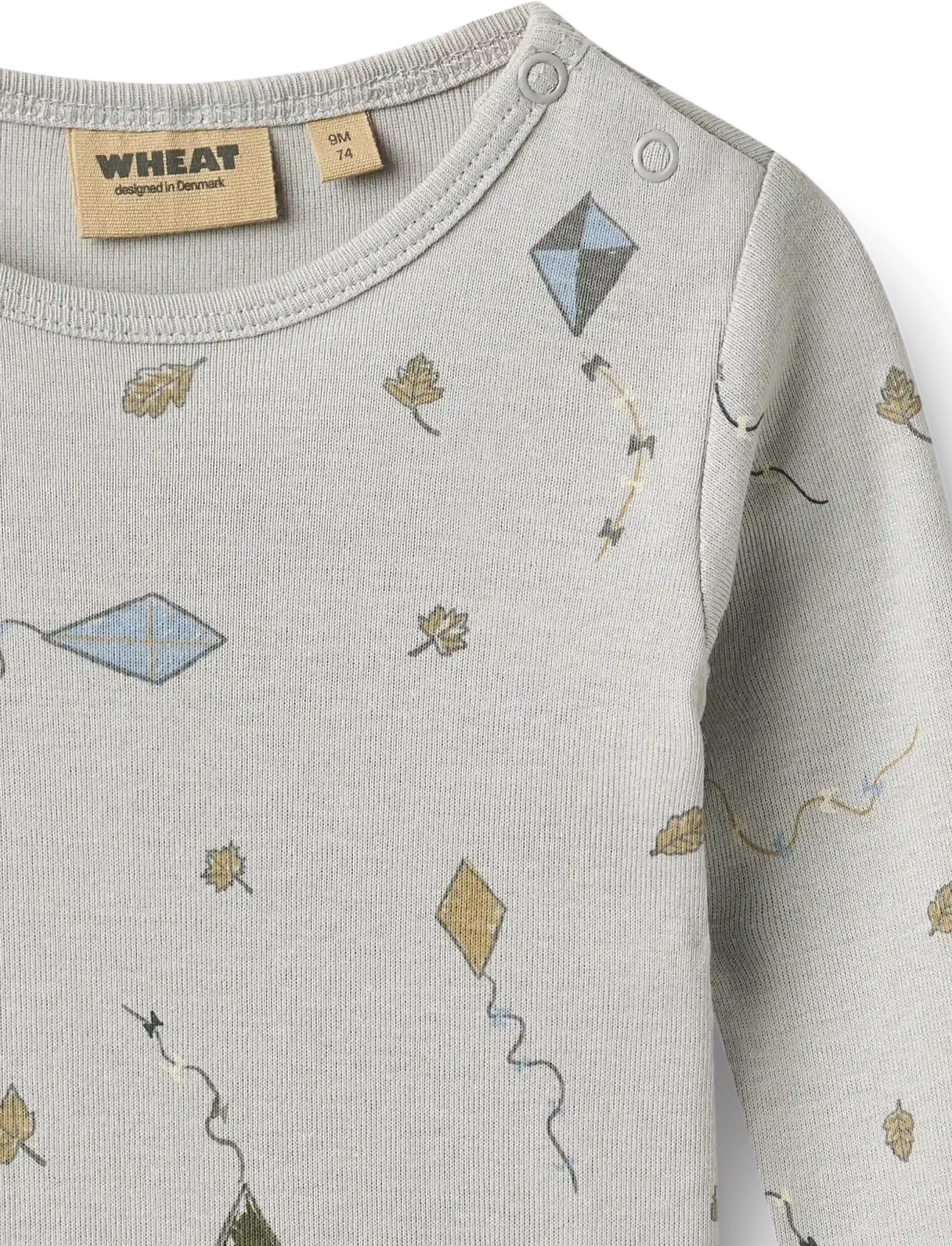 Wheat - Body L/S Freddie - langärmelige bodys - mellow sky kites - 2