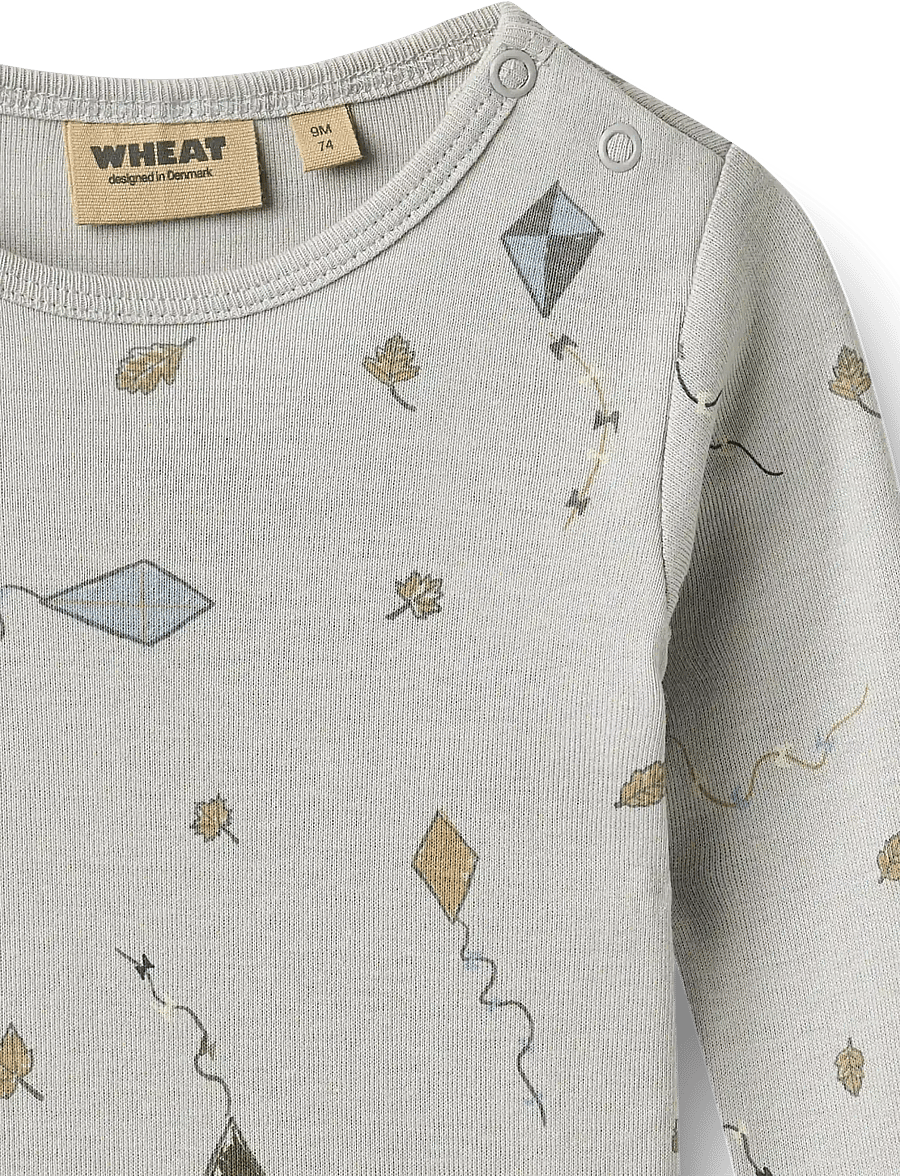 Wheat - Body L/S Freddie - langärmelige bodys - mellow sky kites - 2