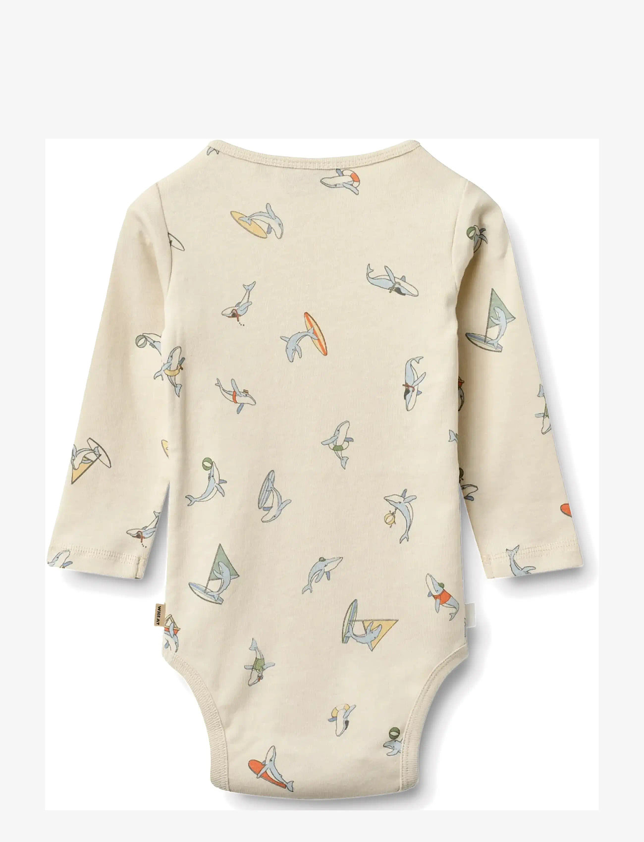 Wheat - Body L/S Freddie - long-sleeved bodies - whale friends - 1