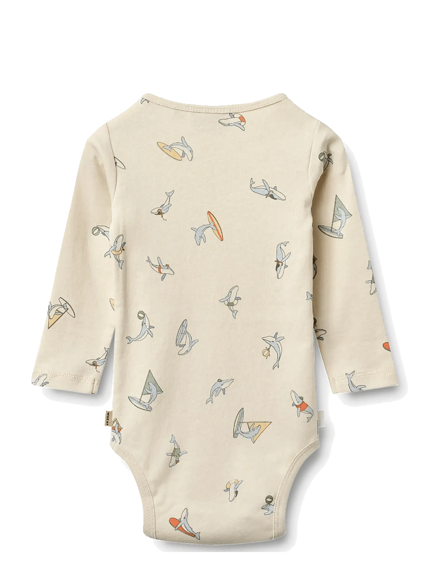 Wheat - Body L/S Freddie - langärmelige bodys - whale friends - 1