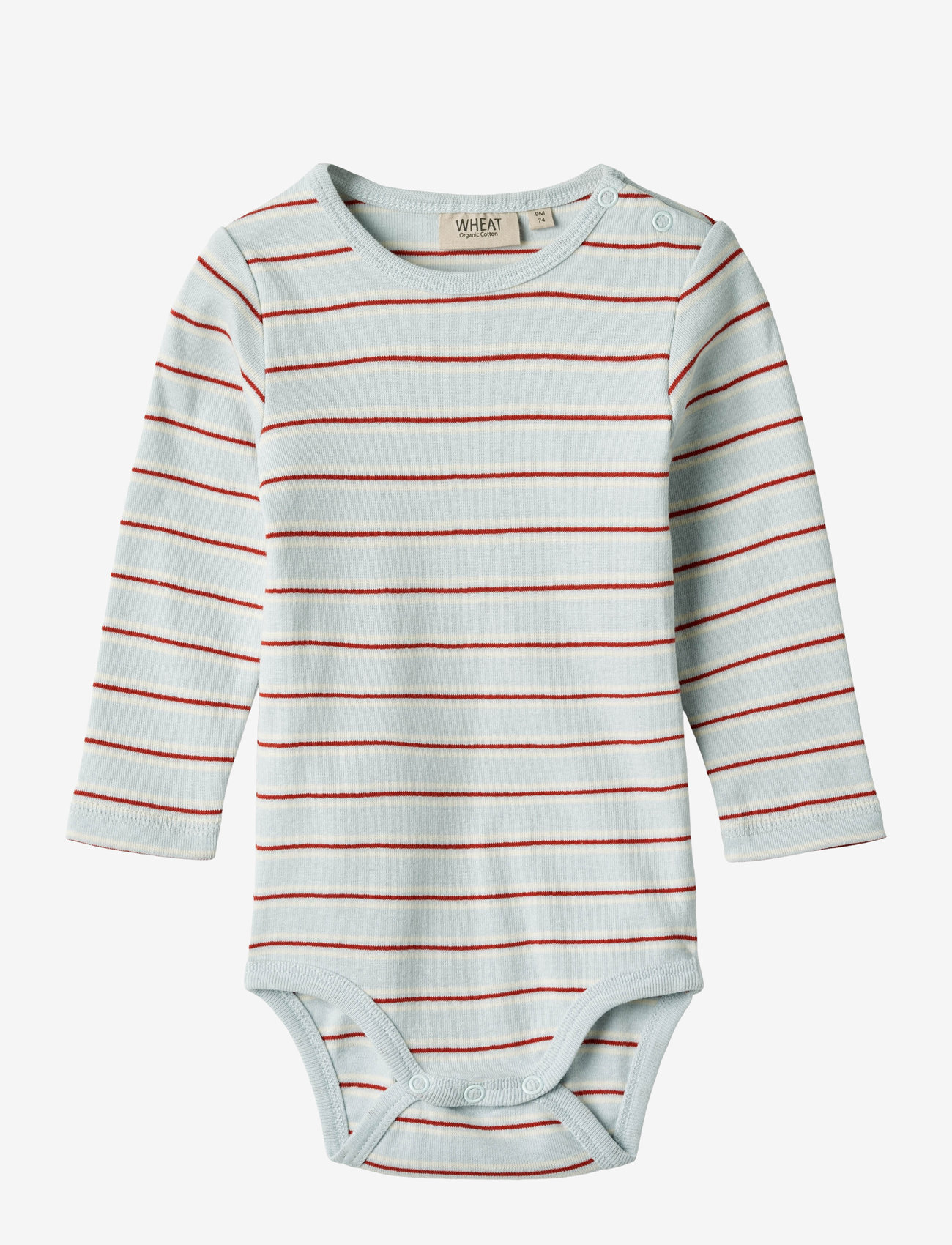 Wheat - Body L/S Freddie - light blue stripe - 0