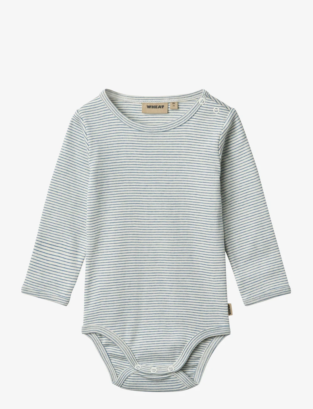 Wheat - Body L/S Berti - langärmelige bodys - blue stripe - 0