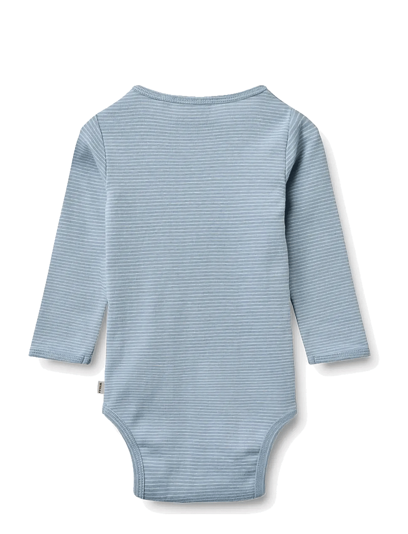 Wheat - Body L/S Berti - pikkade varrukatega bodid - faded blue stripe - 1