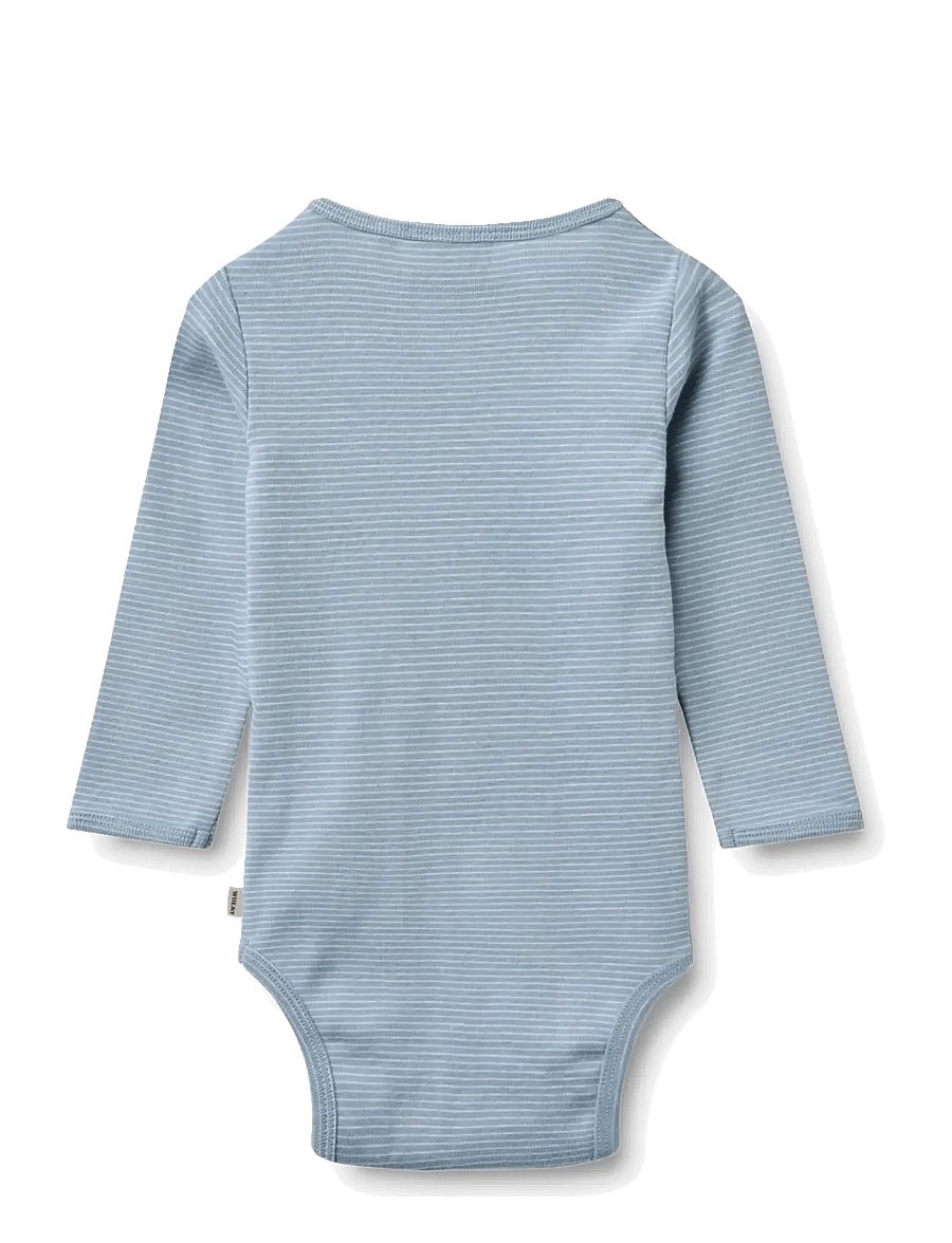 Wheat - Body L/S Berti - bodies à manches longues - faded blue stripe - 1