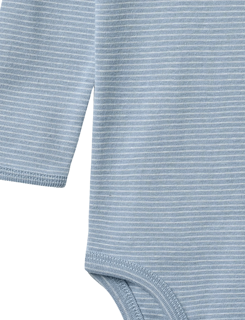 Wheat - Body L/S Berti - pikkade varrukatega bodid - faded blue stripe - 2