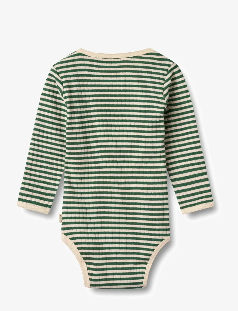 Wheat - Body L/S Berti - langærmede bodyer - green stripe - 1