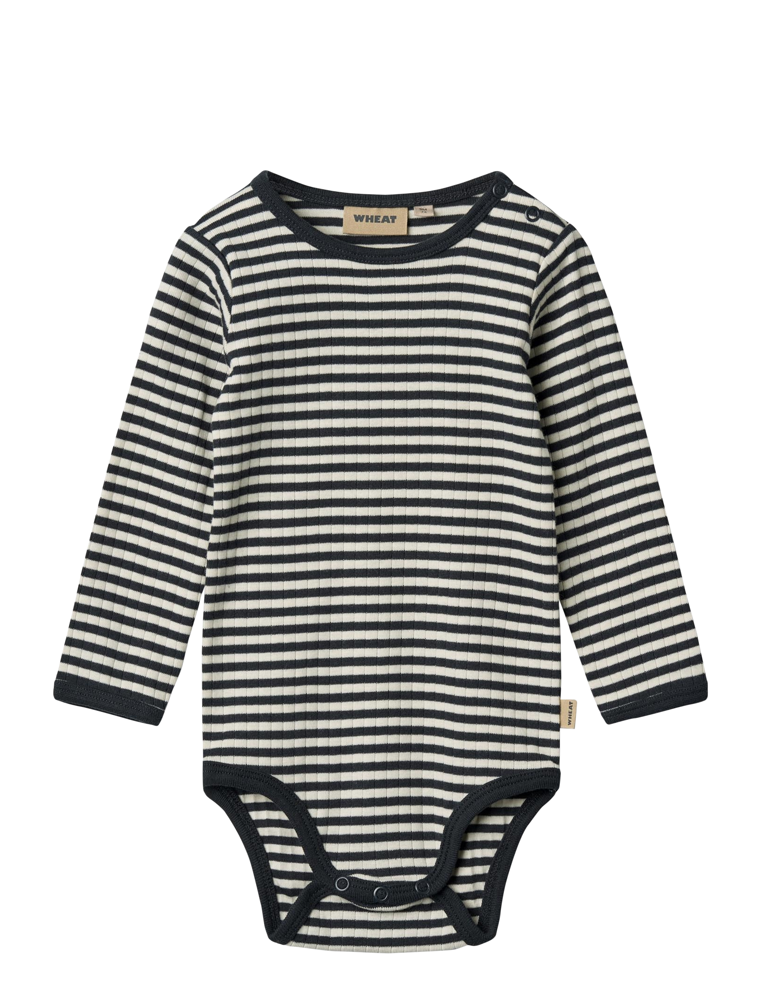 Wheat Body L/S Berti - 4 for 3 - NAVY RIB STRIPE / black