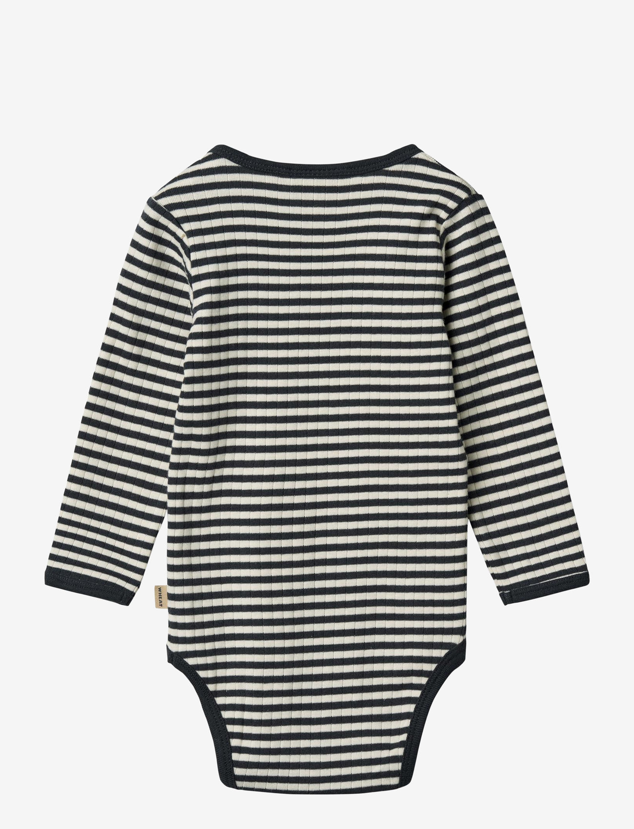 Wheat - Body L/S Berti - long-sleeved bodies - navy rib stripe - 2