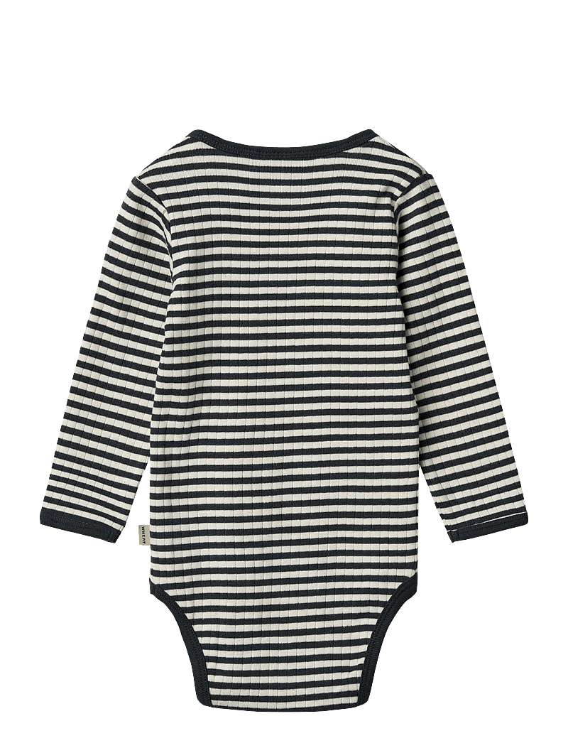 Wheat - Body L/S Berti - pikkade varrukatega bodid - navy rib stripe - 2