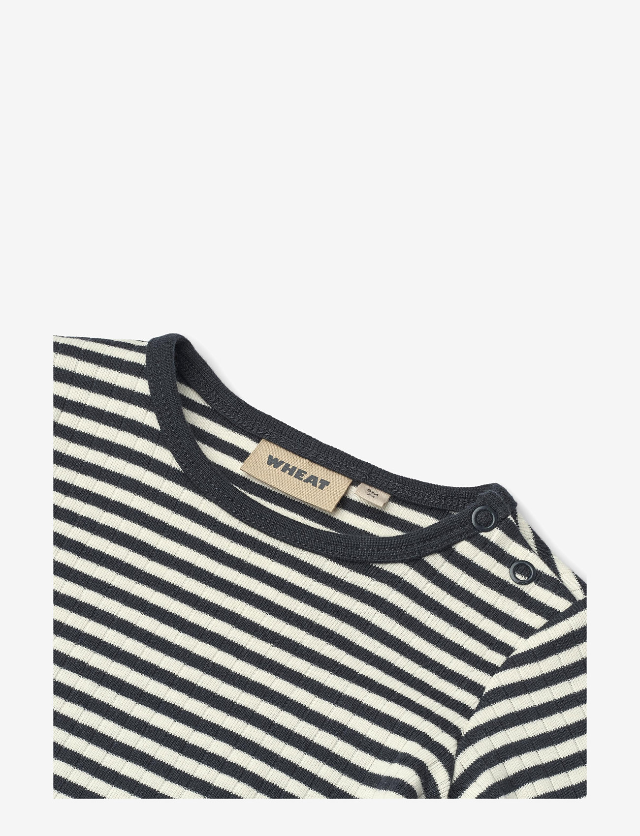 Wheat - Body L/S Berti - long-sleeved bodies - navy rib stripe - 3