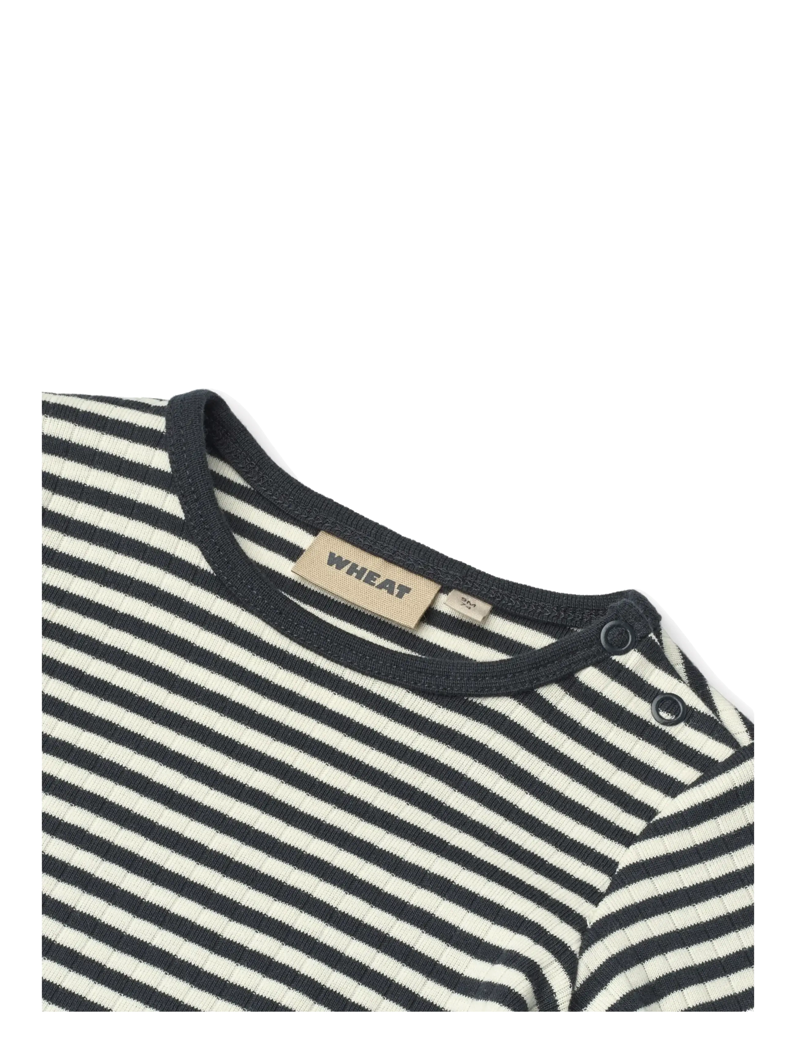 Wheat - Body L/S Berti - laveste priser - navy rib stripe - 4