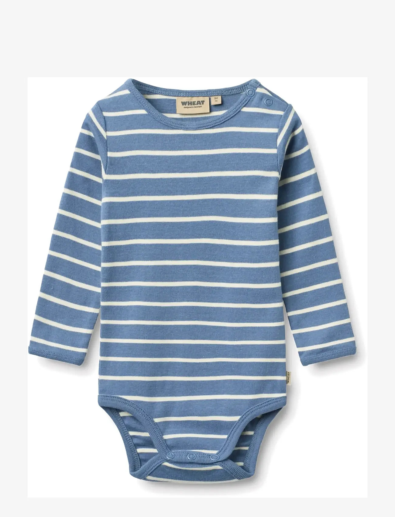 Wheat - Body L/S Berti - langärmelige bodys - blue stripe - 0