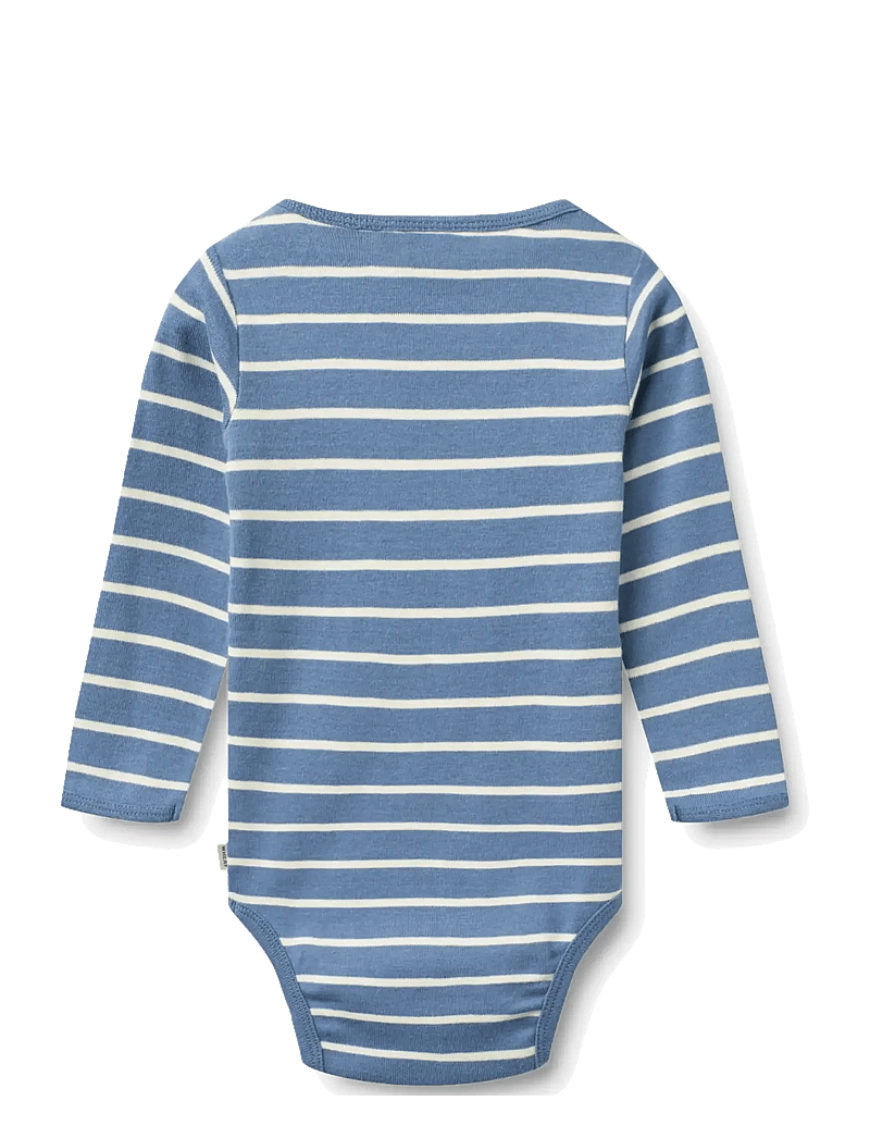 Wheat - Body L/S Berti - langärmelige bodys - blue stripe - 1