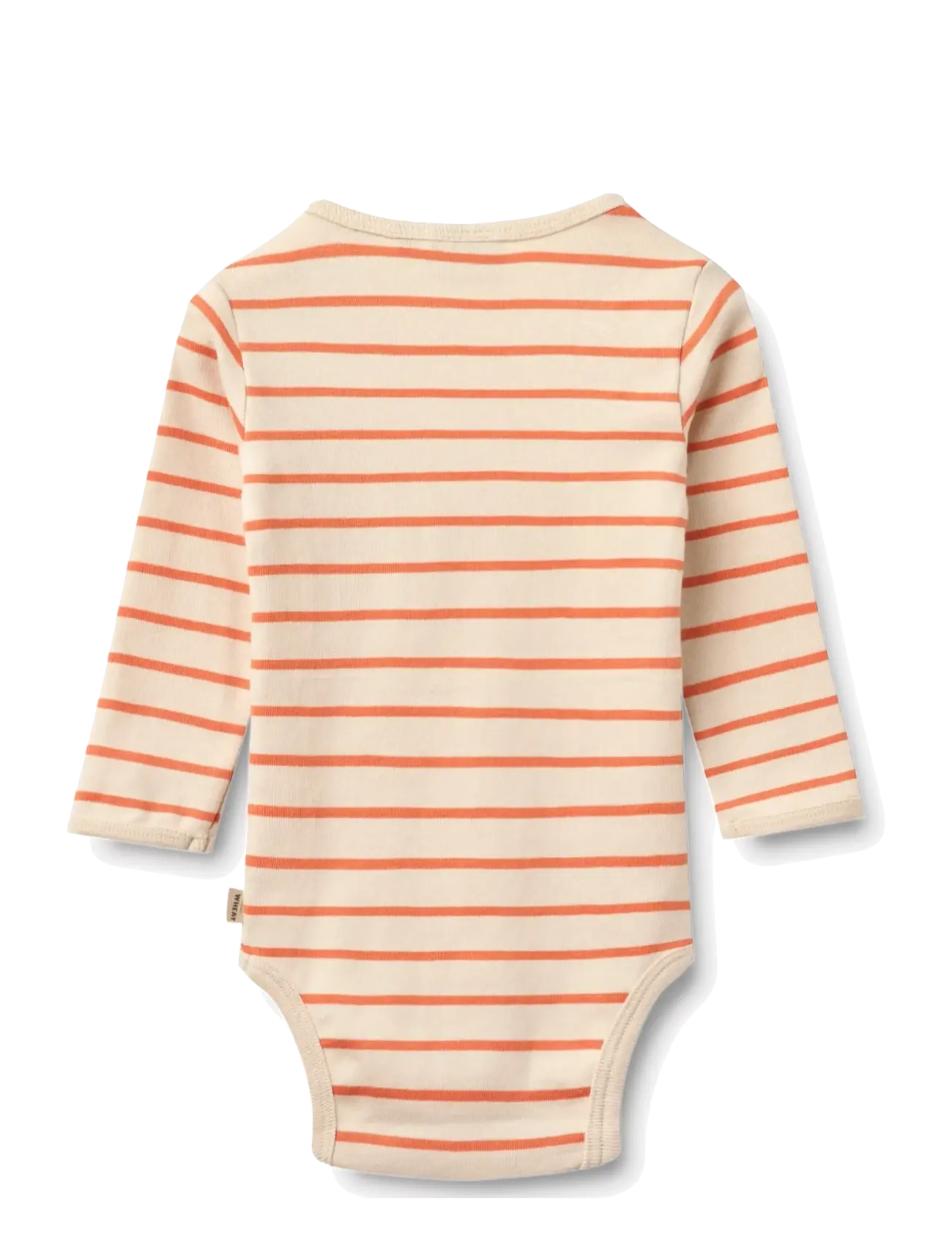 Wheat - Body L/S Berti - pikkade varrukatega bodid - orange stripe - 1